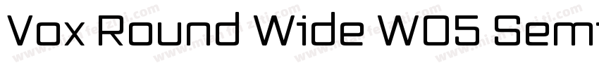 Vox Round Wide W05 Semibold字体转换